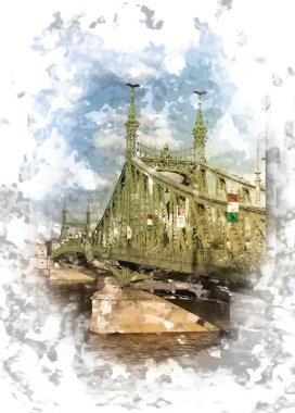 Budapeşte 'de özgürlük köprüsü