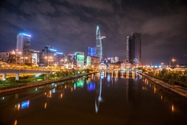 Cityscape ho chi minh geceleri