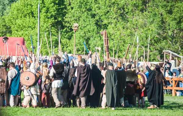 Reconstitution historique de la rébellion de Boudicas — Photo