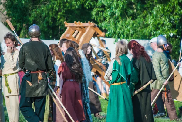 Reconstitution historique de la rébellion de Boudicas — Photo