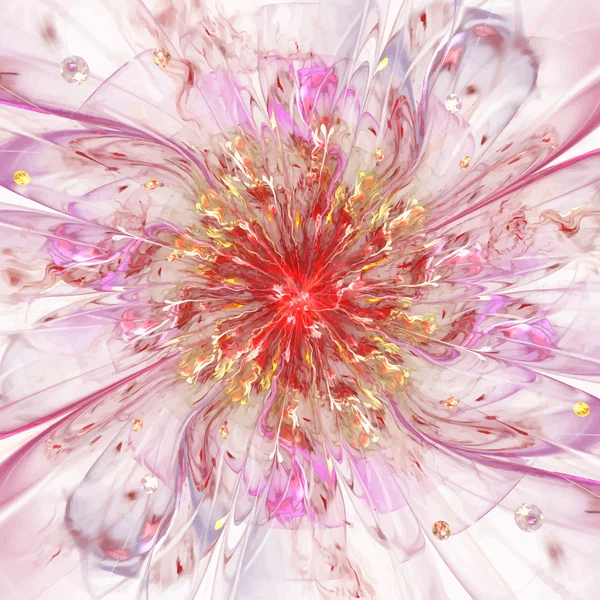 Цифрові відтворені акварельні текстури квітів — стоковий вектор