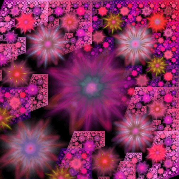 Digitálně znovu akvarel květinová textury — Stockový vektor