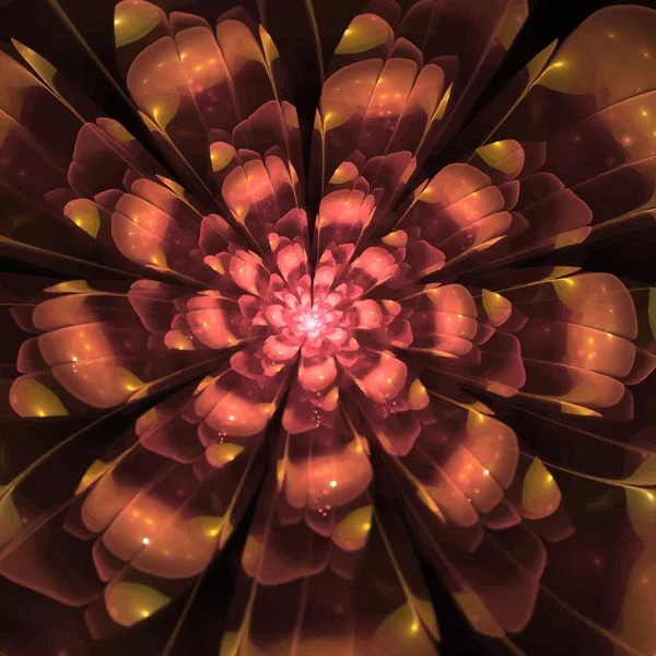 Digital nachgebildete Aquarell-Blume Textur — Stockvektor