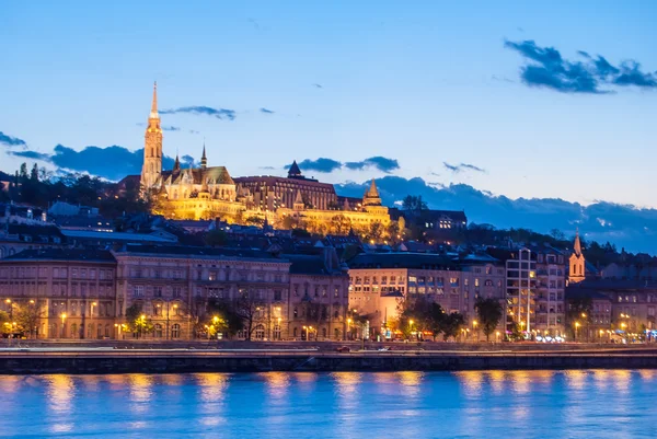 At night in Budapest Hungary — Stock Photo, Image