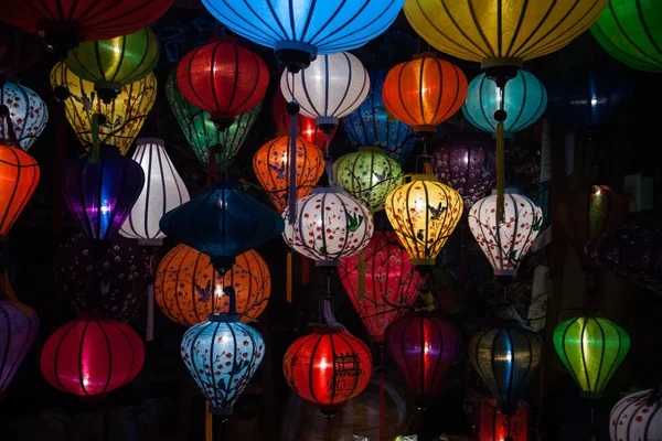 Gece fener eski Hoi bir şehir