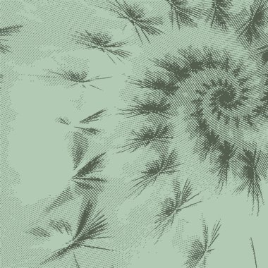 stilize çiçek etkisi oyma ile.