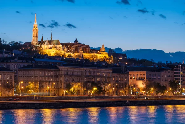 At night in Budapest Hungary — Stock Photo, Image