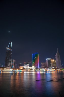 Cityscape ho chi minh geceleri