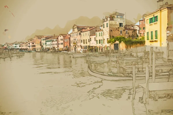 Blick in Venedig — Stockvektor