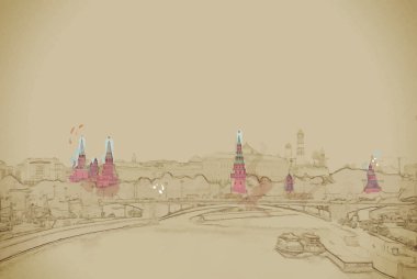 Moskova Nehri ve Kremlin 