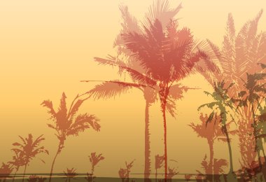 palmiye ağacı yazdırma