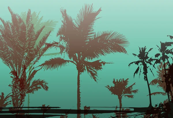 Palm Tree Print — Stock vektor