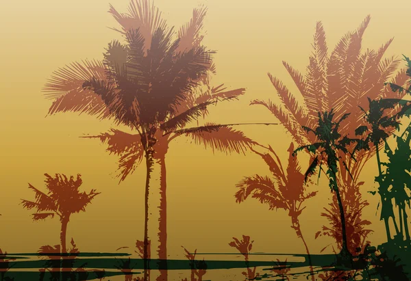 Palm Tree Print — Stock vektor