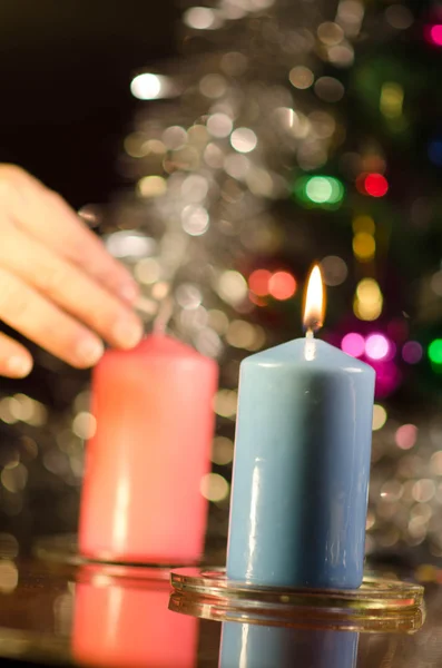 Christmas candles — Stock Photo, Image