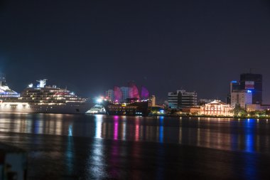 Cityscape ho chi minh geceleri