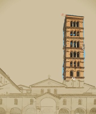 Santa Maria Cosmedin'deki, Roma içinde