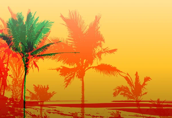 Palm Tree Print — Stock vektor