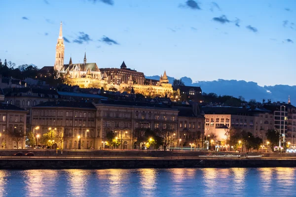 At night in Budapest Hungary — Stock Photo, Image