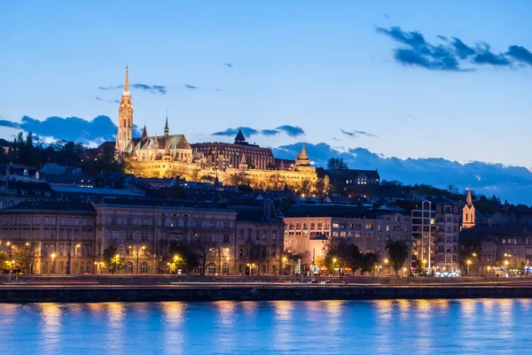 At night in Budapest Hungary — Stock Photo, Image