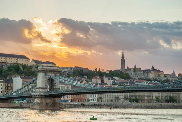 Malebná krajina města Budapešti v Maďarsku — Stock fotografie