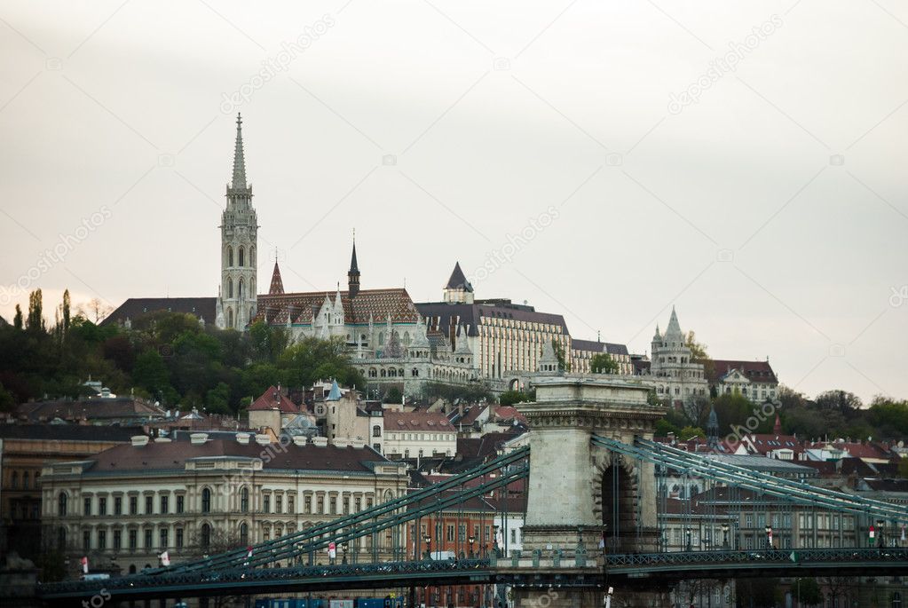 Picturesque scenery of the Budapest city in Hungary