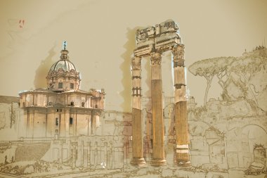 Roma Forumunun Harabeleri