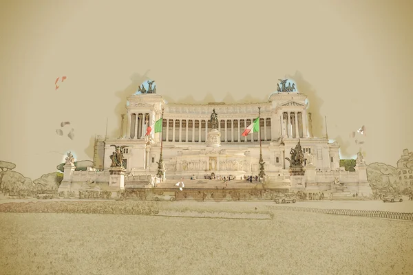 Memorial Vittoriano, Rome — Stock Photo, Image