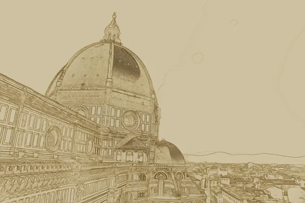 Basilica di santa maria del fiore, Florens, Italien — Stockfoto