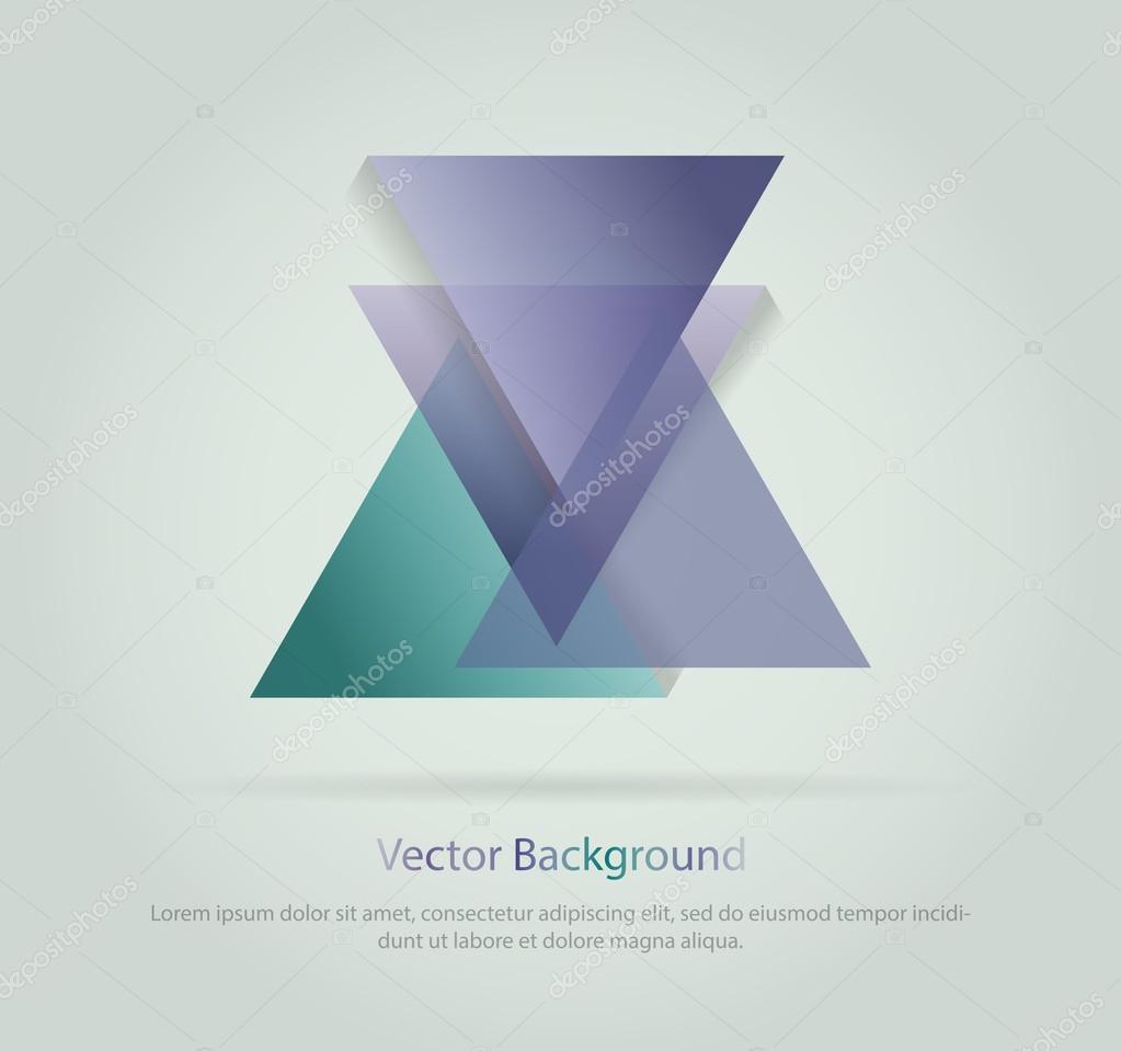 Triangles with shades and colors arranged in colorful pattern. Geometrical pattern with vintage colors. Abstract background texture