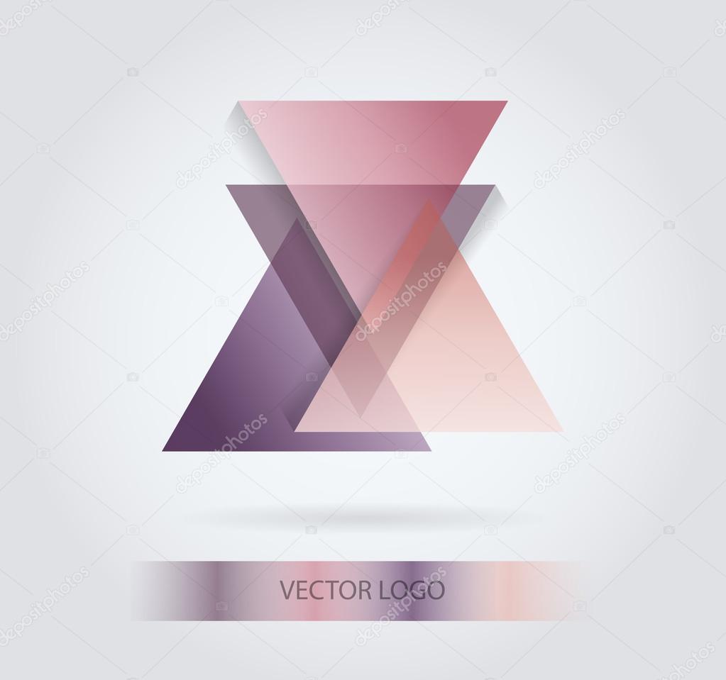 Triangles with shades and colors arranged in colorful pattern. Geometrical pattern with vintage colors. Abstract background texture