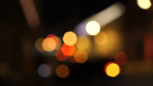 Defokussierte Nachtampeln — Stockfoto