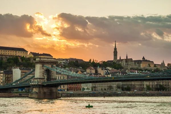 Schilderachtige landschap van de Budapest stad in Hongarije — Stockfoto