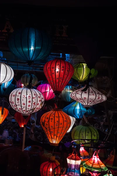 Nachtlaternen in der Altstadt von Hoi an — Stockfoto