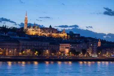 Budapeşte Macaristan gece