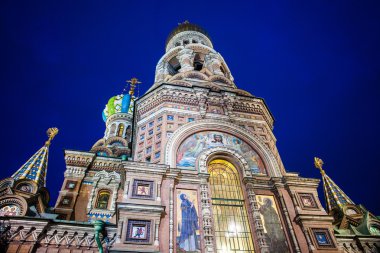 Saint Petersburg, Rusya'nın dökülmüş kan Kilisesi.