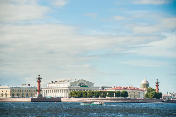 The spit of Vasilievsky Island in Saint Petersburg, Russia. — Stock Photo, Image