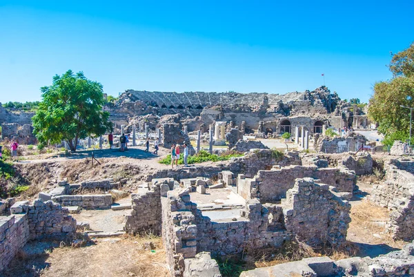 Eski şehrin kalıntıları.