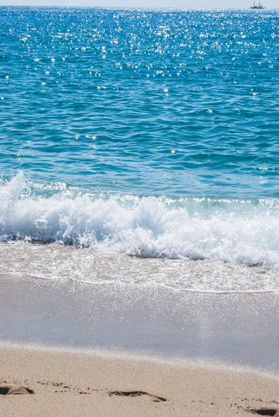 Playa de arena y mar — Foto de Stock