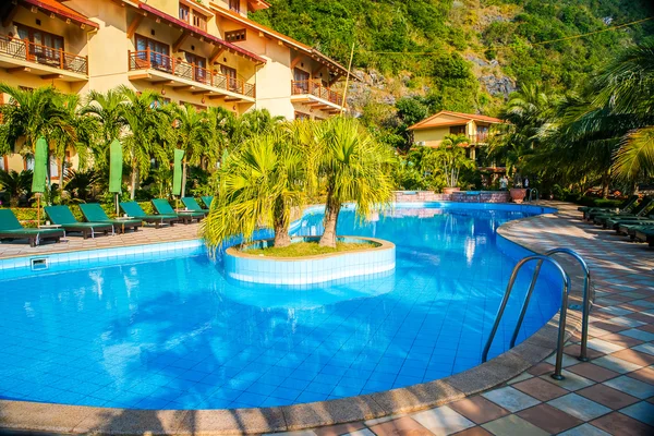 Luxury tropical hotel resort Stock Image