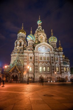 Saint Petersburg, Rusya'nın dökülmüş kan Kilisesi.