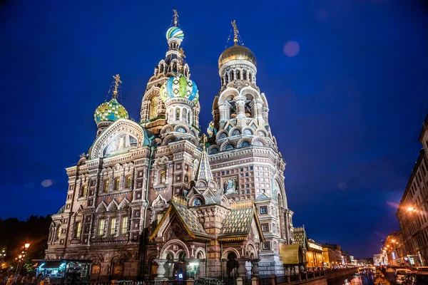 Saint Petersburg, Rusya'nın dökülmüş kan Kilisesi. — Stok fotoğraf