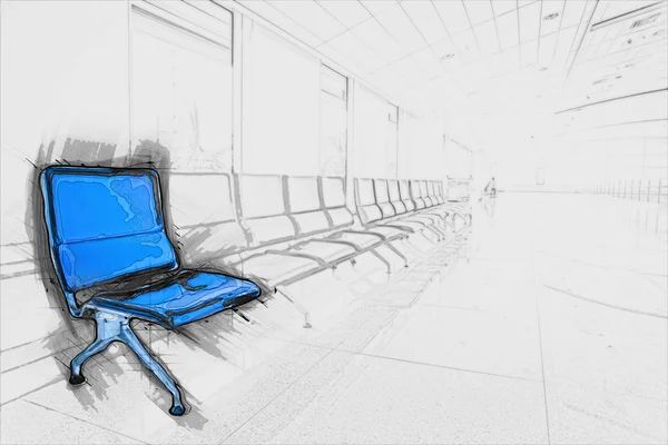 Zona de espera del aeropuerto — Foto de Stock