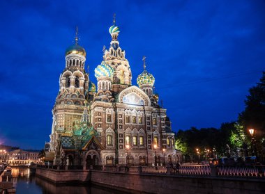 Saint Petersburg, Rusya'nın dökülmüş kan Kilisesi.