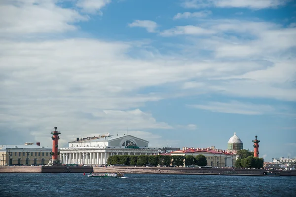 The spit of Vasilievsky Island in Saint Petersburg, Russia. — Stock Photo, Image