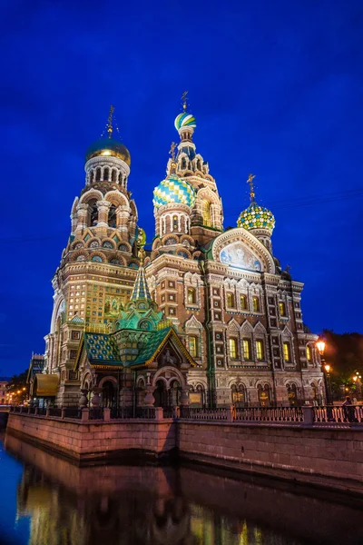 Saint Petersburg, Rusya'nın dökülmüş kan Kilisesi. — Stok fotoğraf