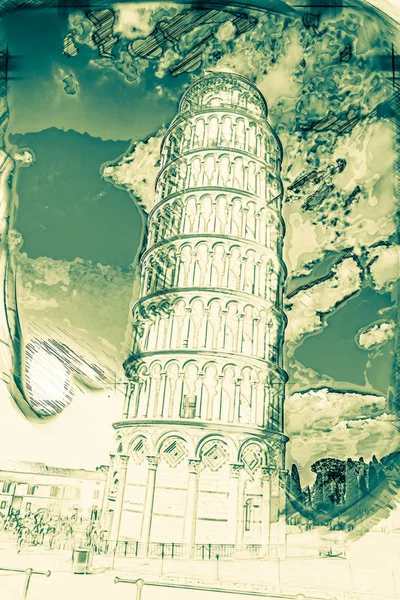 Torre pendente, Pisa, Italia — Foto Stock