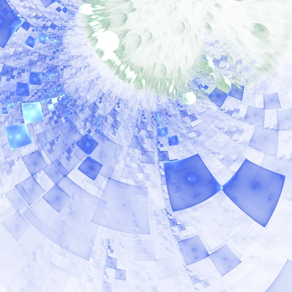 Composição abstrata com padrão quadriculado circular — Fotografia de Stock