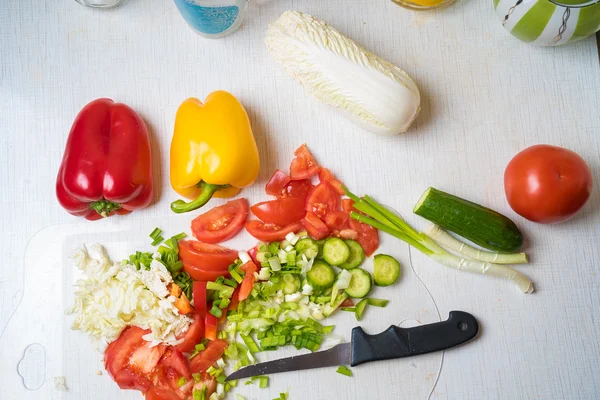 Verduras en la cocina — Foto de Stock