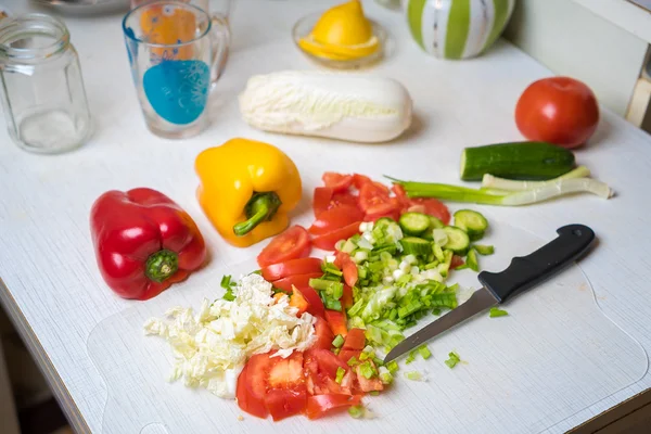 Verduras en la cocina — Foto de Stock