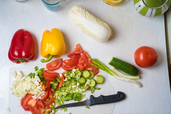 Verduras en la cocina — Foto de Stock